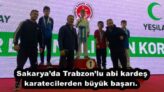 Sakarya’da Trabzon’lu abi kardeş karatecilerden büyük başarı. 