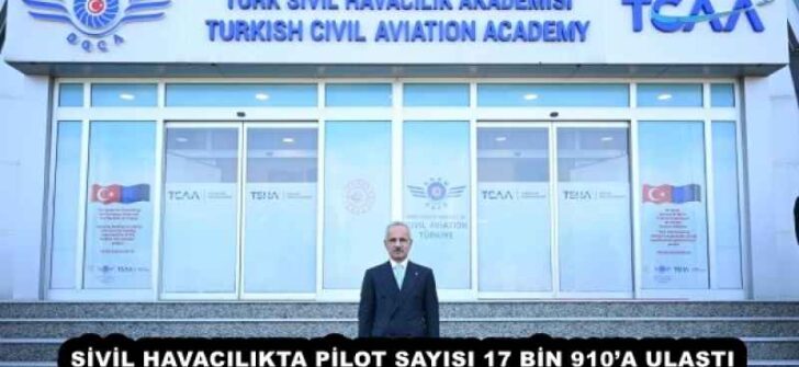 SİVİL HAVACILIKTA PİLOT SAYISI 17 BİN 910’A ULAŞTI