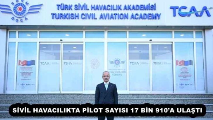 SİVİL HAVACILIKTA PİLOT SAYISI 17 BİN 910’A ULAŞTI