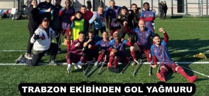 TRABZON EKİBİNDEN GOL YAĞMURU