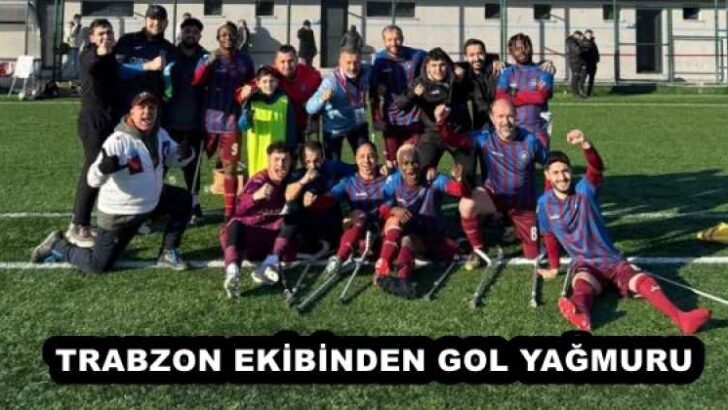 TRABZON EKİBİNDEN GOL YAĞMURU