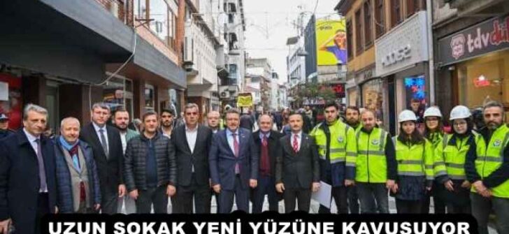 UZUN SOKAK YENİ YÜZÜNE KAVUŞUYOR