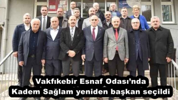 Vakfıkebir Esnaf Odası’nda Kadem Sağlam yeniden başkan seçildi