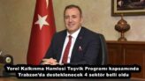 Yerel Kalkınma Hamlesi Teşvik Programı kapsamında Trabzon’da desteklenecek 4 sektör belli oldu