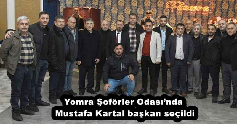 Yomra Şoförler Odası’nda Mustafa Kartal başkan seçildi