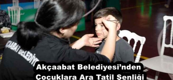 Akçaabat Belediyesi’nden Çocuklara Ara Tatil Şenliği