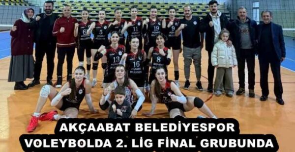 AKÇAABAT BELEDİYESPOR VOLEYBOLDA 2. LİG FİNAL GRUBUNDA