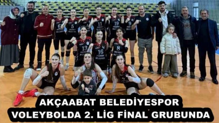 AKÇAABAT BELEDİYESPOR VOLEYBOLDA 2. LİG FİNAL GRUBUNDA
