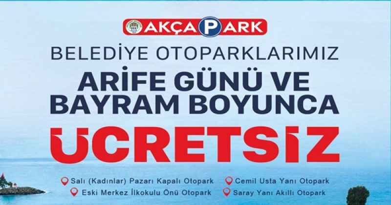 AKÇAABAT’TA BAYRAM BOYUNCA OTOPARKLAR ÜCRETSİZ