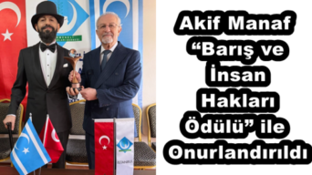 Akif Manaf “Barış ve İnsan Hakları Ödülü” ile Onurlandırıldı