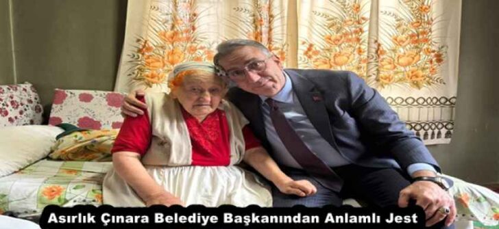 Asırlık Çınara Belediye Başkanından Anlamlı Jest