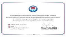 BAŞKAN GENÇ’TEN BAYRAMLAŞMAYA DAVET