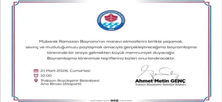 BAŞKAN GENÇ’TEN BAYRAMLAŞMAYA DAVET