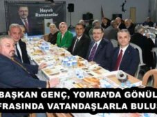 BAŞKAN GENÇ, YOMRA’DA GÖNÜL SOFRASINDA VATANDAŞLARLA BULUŞTU