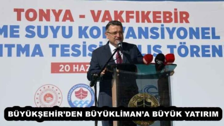 BÜYÜKŞEHİR’DEN BÜYÜKLİMAN’A BÜYÜK YATIRIM 
