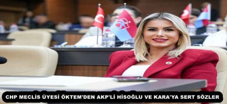 CHP MECLİS ÜYESİ ÖKTEM’DEN AKP’Lİ HİSOĞLU VE KARA’YA SERT SÖZLER