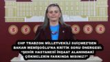 CHP TRABZON MİLLETVEKİLİ SUİÇMEZ’DEN BAKAN MEMİŞOĞLU’NA KRİTİK SORU ÖNERGESİ: “ŞEHİR HASTANESİ İNŞAAT ALANINDAKİ ÇÖKMELERİN FARKINDA MISINIZ?” 