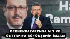 DERNEKPAZARI’NDA ALT VE ÜSTYAPIYA BÜYÜKŞEHİR İMZASI