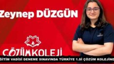EĞİTİM VADİSİ DENEME SINAVINDA TÜRKİYE 1.Sİ ÇÖZÜM KOLEJİNDEN