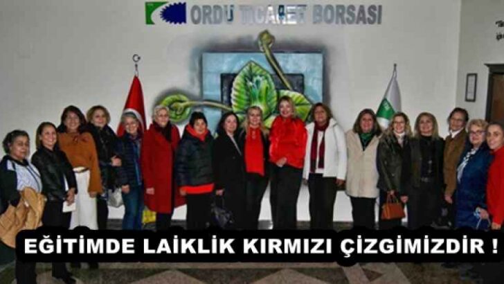 EĞİTİMDE LAİKLİK KIRMIZI ÇİZGİMİZDİR !