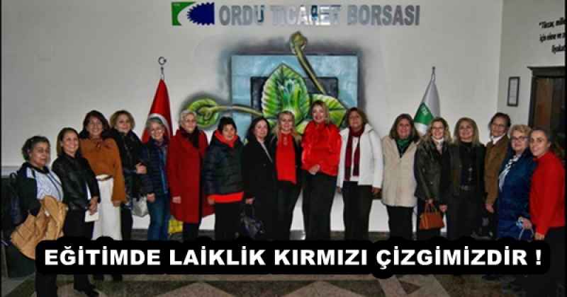 EĞİTİMDE LAİKLİK KIRMIZI ÇİZGİMİZDİR !