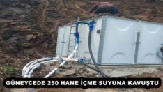 GÜNEYCEDE 250 HANE İÇME SUYUNA KAVUŞTU