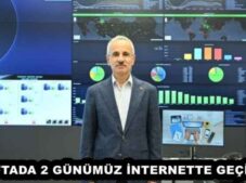 HAFTADA 2 GÜNÜMÜZ İNTERNETTE GEÇİYOR