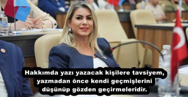 Hakkımda yazı yazacak kişilere tavsiyem, yazmadan önce kendi geçmişlerini düşünüp gözden geçirmeleridir.