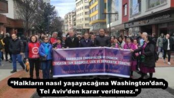 “Halkların nasıl yaşayacağına Washington’dan, Tel Aviv’den karar verilemez.”