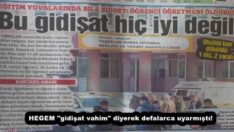 HEGEM “gidişat vahim” diyerek defalarca uyarmıştı!