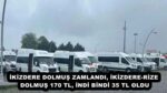 İKİZDERE DOLMUŞ ZAMLANDI, İKİZDERE-RİZE DOLMUŞ 170 TL, İNDİ BİNDİ 35 TL OLDU