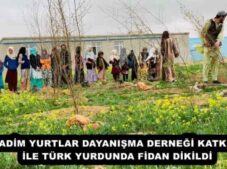 KADİM YURTLAR DAYANIŞMA DERNEĞİ KATKISI İLE TÜRK YURDUNDA FİDAN DİKİLDİ