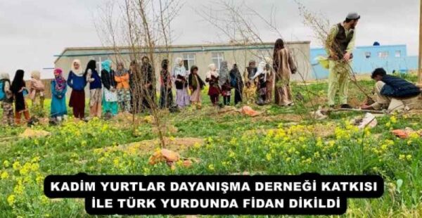 KADİM YURTLAR DAYANIŞMA DERNEĞİ KATKISI İLE TÜRK YURDUNDA FİDAN DİKİLDİ