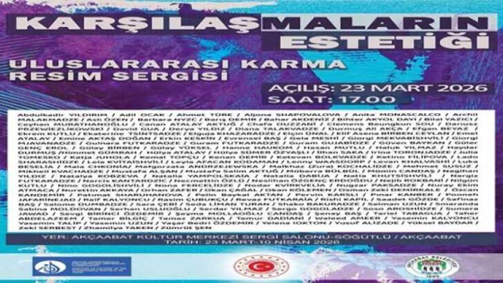 KARŞILAŞMALARIN ESTETİĞİ SERGİSİ AKÇAABAT’TA SANATSEVERLERLE BULUŞUYOR