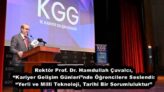 Rektör Prof. Dr. Hamdullah Çuvalcı, “Kariyer Gelişim Günleri”nde Öğrencilere Seslendi: “Yerli ve Millî Teknoloji, Tarihî Bir Sorumluluktur”