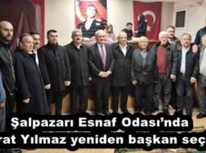 Şalpazarı Esnaf Odası’nda Murat Yılmaz yeniden başkan seçildi