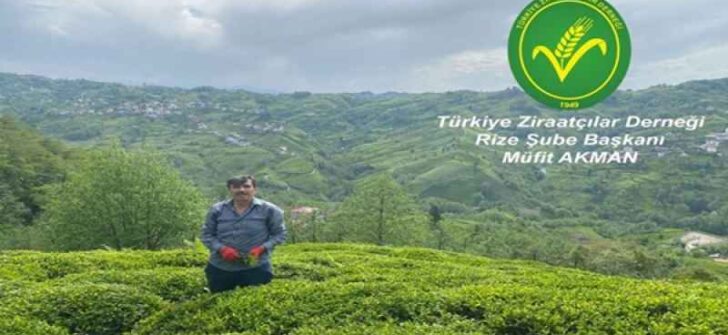 TÜRKİYE ZİRAATÇILAR DERNEĞİ RİZE ŞUBESİ BAŞKANI MÜFİT AKMAN’DAN GÜBRELEME AÇIKLAMASI
