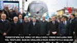 TÜRKİYE’NİN İLK YERLİ VE MİLLİ HIZLI TRENİ RAYLARA İNDİ  YOL TESTLERİ, BAKAN URALOĞLU’NUN KOMUTUYLA BAŞLADI 