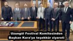 Uzungöl Festival Komitesinden Başkan Kara’ya teşekkür ziyareti