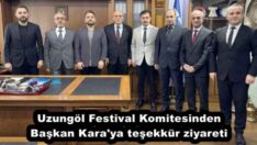 Uzungöl Festival Komitesinden Başkan Kara’ya teşekkür ziyareti