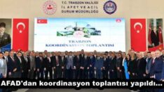 AFAD’dan koordinasyon toplantısı…