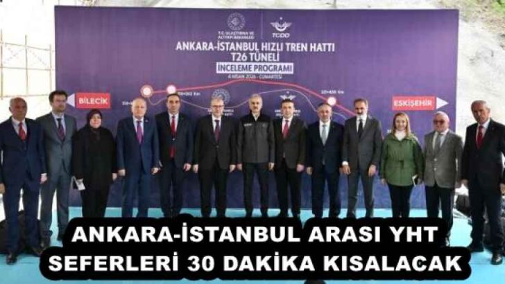 ANKARA-İSTANBUL ARASI YHT SEFERLERİ 30 DAKİKA KISALACAK 