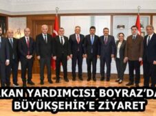 BAKAN YARDIMCISI BOYRAZ’DAN BÜYÜKŞEHİR’E ZİYARET