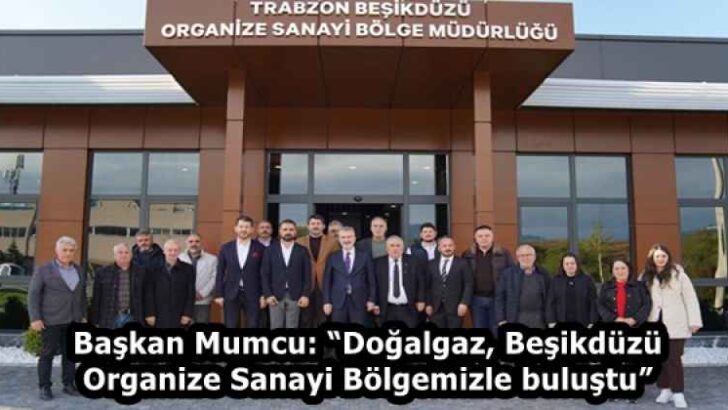Başkan Mumcu: “Doğalgaz, Beşikdüzü Organize Sanayi Bölgemizle buluştu”