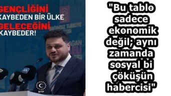 “Bu tablo sadece ekonomik değil; aynı zamanda sosyal bir çöküşün habercisi”