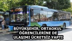 BÜYÜKŞEHİR, ORTAOKUL ÖĞRENCİLERİNE DE ULAŞIMI ÜCRETSİZ YAPTI