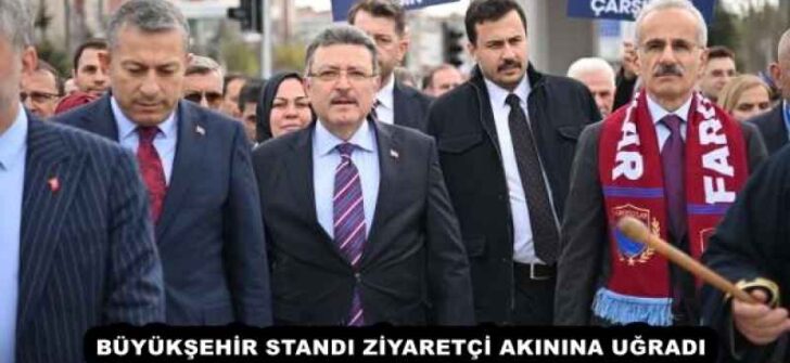 BÜYÜKŞEHİR STANDI ZİYARETÇİ AKININA UĞRADI