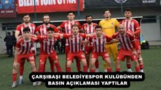 ÇARŞIBAŞI BELEDİYESPOR KULÜBÜ BASIN AÇIKLAMASI YAPTILAR