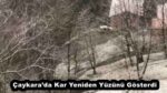 Çaykara’da Kar Yeniden Yüzünü Gösterdi
