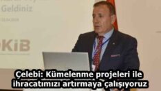 Çelebi: Kümelenme projeleri ile ihracatımızı artırmaya çalışıyoruz